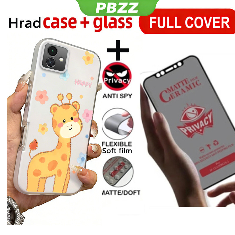 PBZZ PBZZ Jelly สี 2 in 1 เซรามิคความเป็นส่วนตัวกระจกนิรภัยสําหรับ samsung a04 A06 A17 A07 A37 A57 a