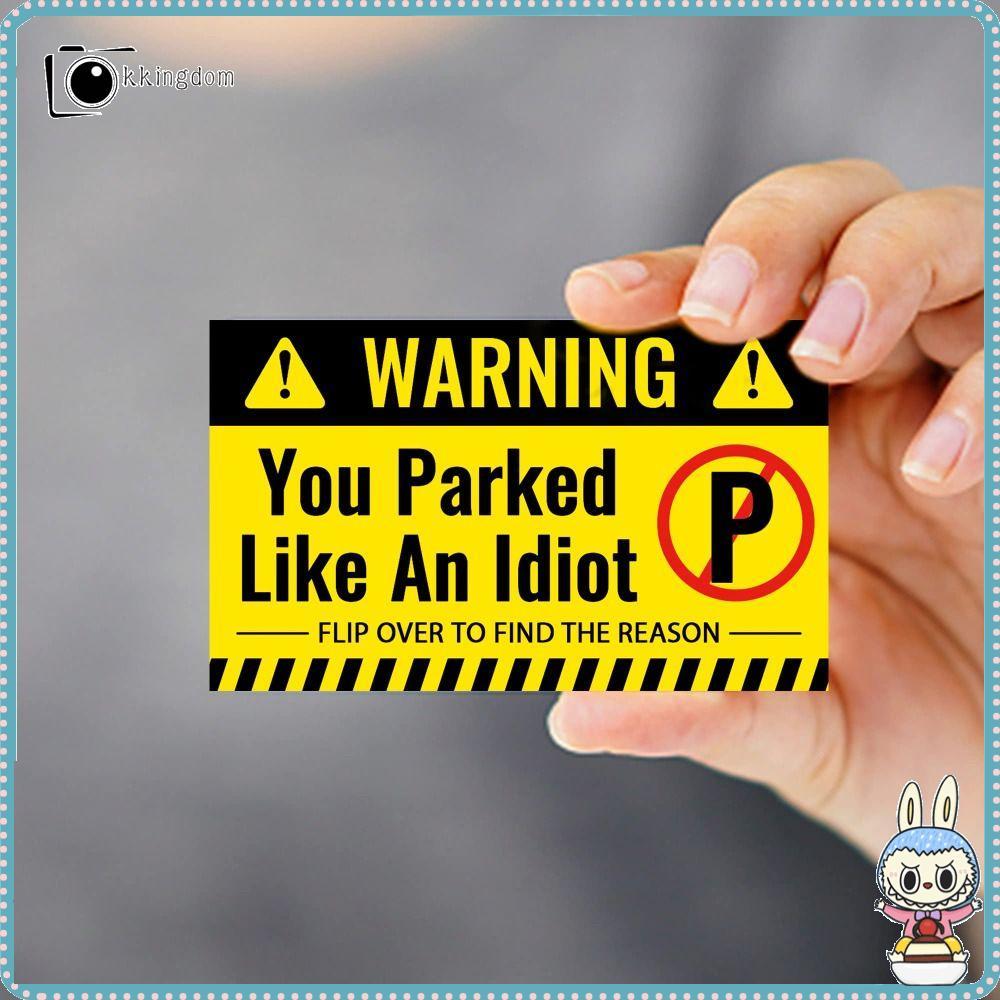 KKINGDOM 100 ชิ้นการ์ดจอดรถ,พร้อมเหตุผลวิโอลาหลายเหตุผล 3.5 x 2 นิ้วการ์ดที่จอดรถไม่ดี,คุณจอดเช่นการ