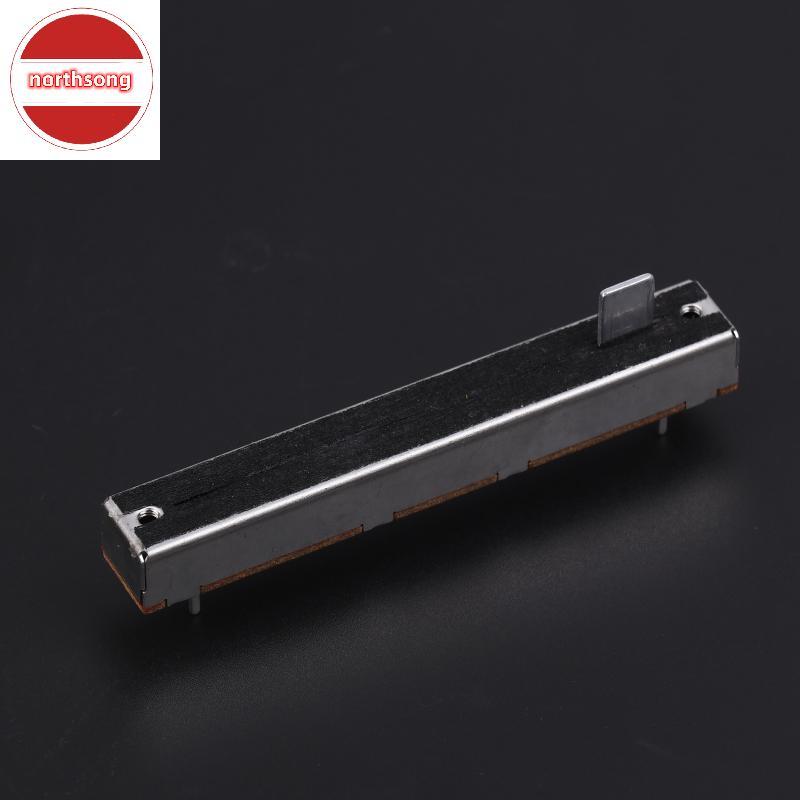 NOR 88 มม.3-Pin Single Potentiometer A10K B10K ตรงสไลด์ Potentiometer Mono Channel Mixer Fader Strok