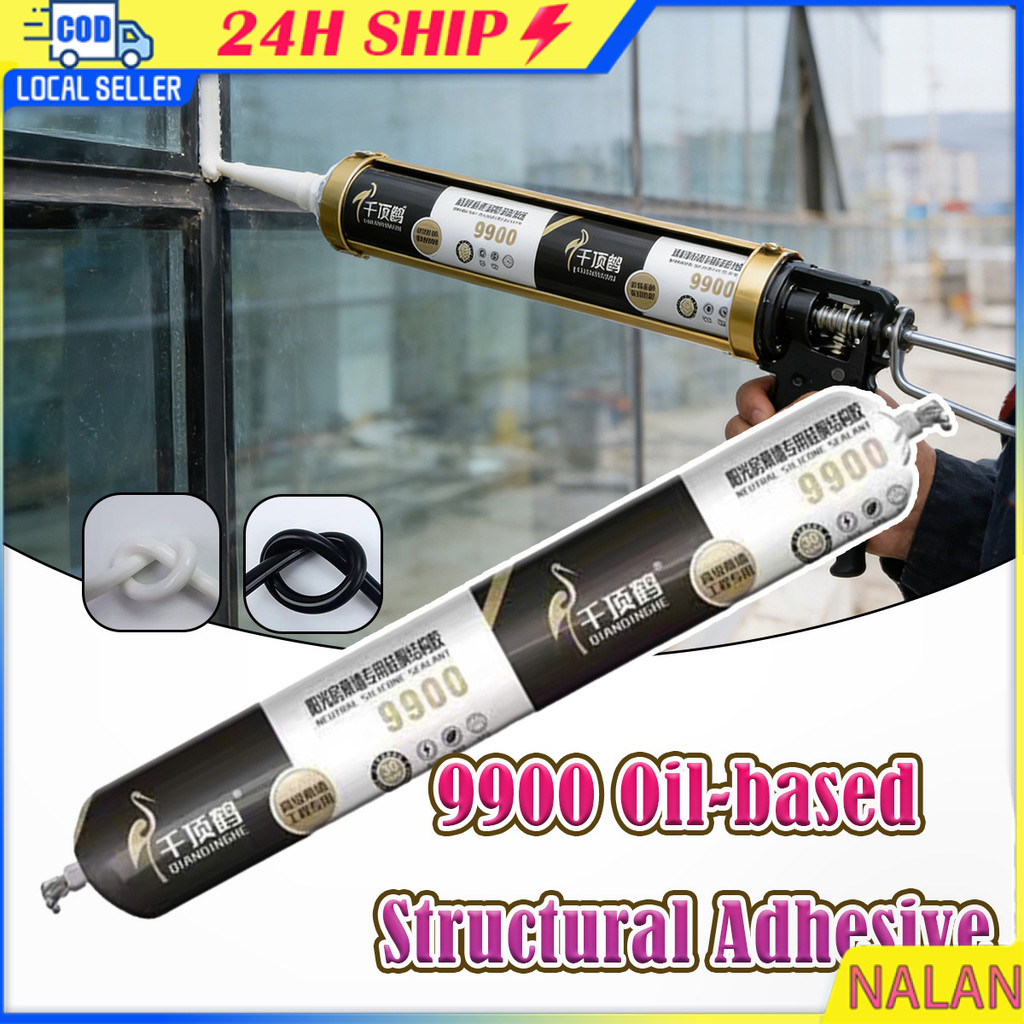 ร้านอยู่กทม.590ML กาว 9900 กันน้ำ กาวโครงสร้างโรงเรือน กาวซิลิโคนกันน้ำรั่วซึม รอยแตก กลางแจ้ง