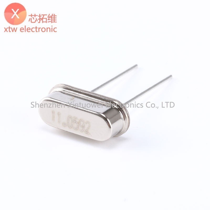 (10 ชิ้น) คริสตัล 11.0592MHz 49S Passive Crystal Oscilator 11.0592M Osciler DIP-2