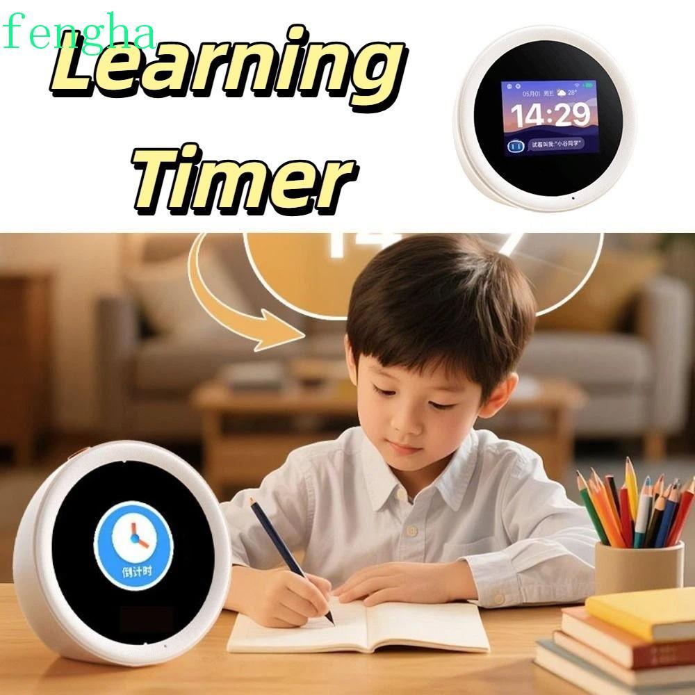 FENGHA AI Speaker, AI Technology AI Dialogue N2 นาฬิกาปลุกอัจฉริยะ, การศึกษา Robo หน้าจอสีความรู้ Co