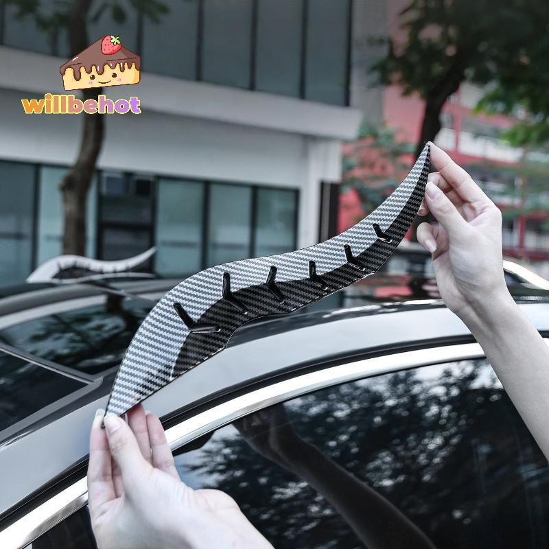 [Willbehot-t] 2 ชิ้นส่วนบุคคล Universal Car 3D Dragon Horn หลังคาตกแต่ง Creative & Cool อุปกรณ์ตกแต่
