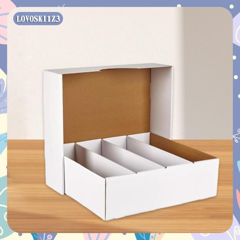 [lovoski1z3] กล่องเก็บการ์ดเกม, Four Grids Sports Card Organizer สําหรับจัดระเบียบ, ปกป้อง, จัดเก็บ