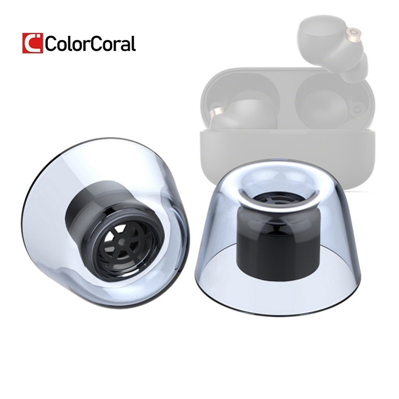ColorCoral Latex Ear Tips for SONY WF-1000XM4 Eartips Anti-Slip Avoid Falling Off WF-1000XM3 Case