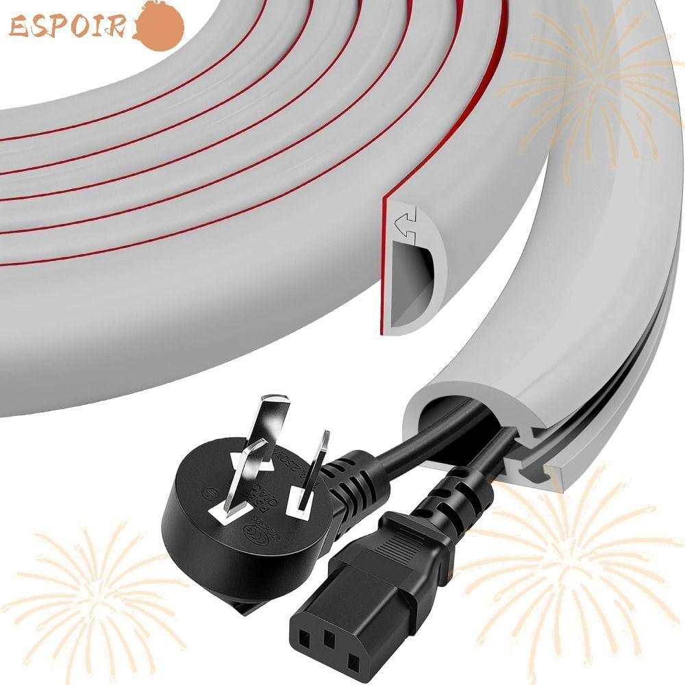 ESPOIR1 ลวด Hider, Wall Mount Self-Adhesive CABLE คอนซีลเลอร์, Professional ยืดหยุ่น Raceway PVC Cab