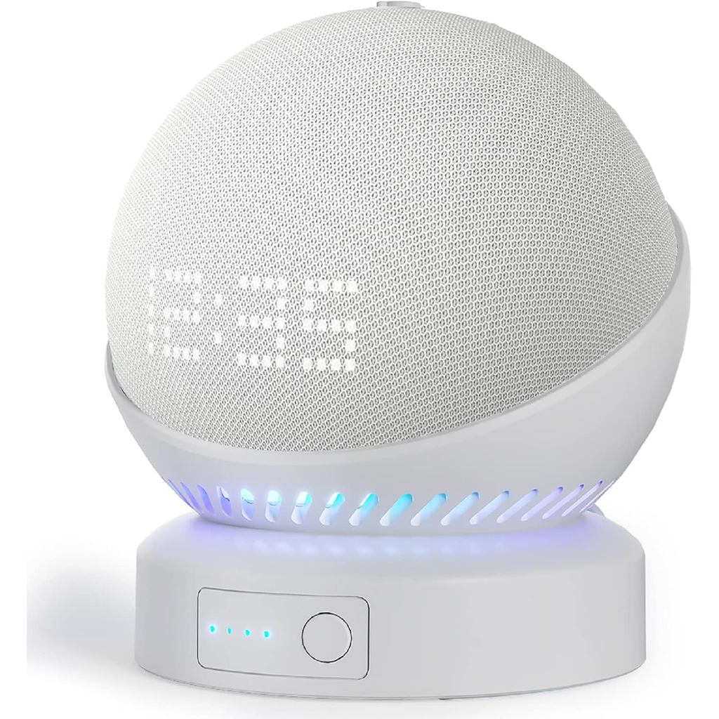 ฐานแบตเตอรี่สําหรับ Echo dot รุ่นที่ 5 Portable Echo Dot รุ่นที่ 4 และอุปกรณ์เสริมขาตั้งแบตเตอรี่ขนา