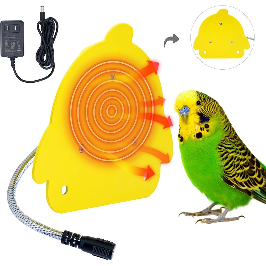 เครื่องทําความร้อนนกสําหรับกรง Parakeets Snuggle Up Heated Pad Bird Warmer สําหรับนกแก้ว Parakeets C