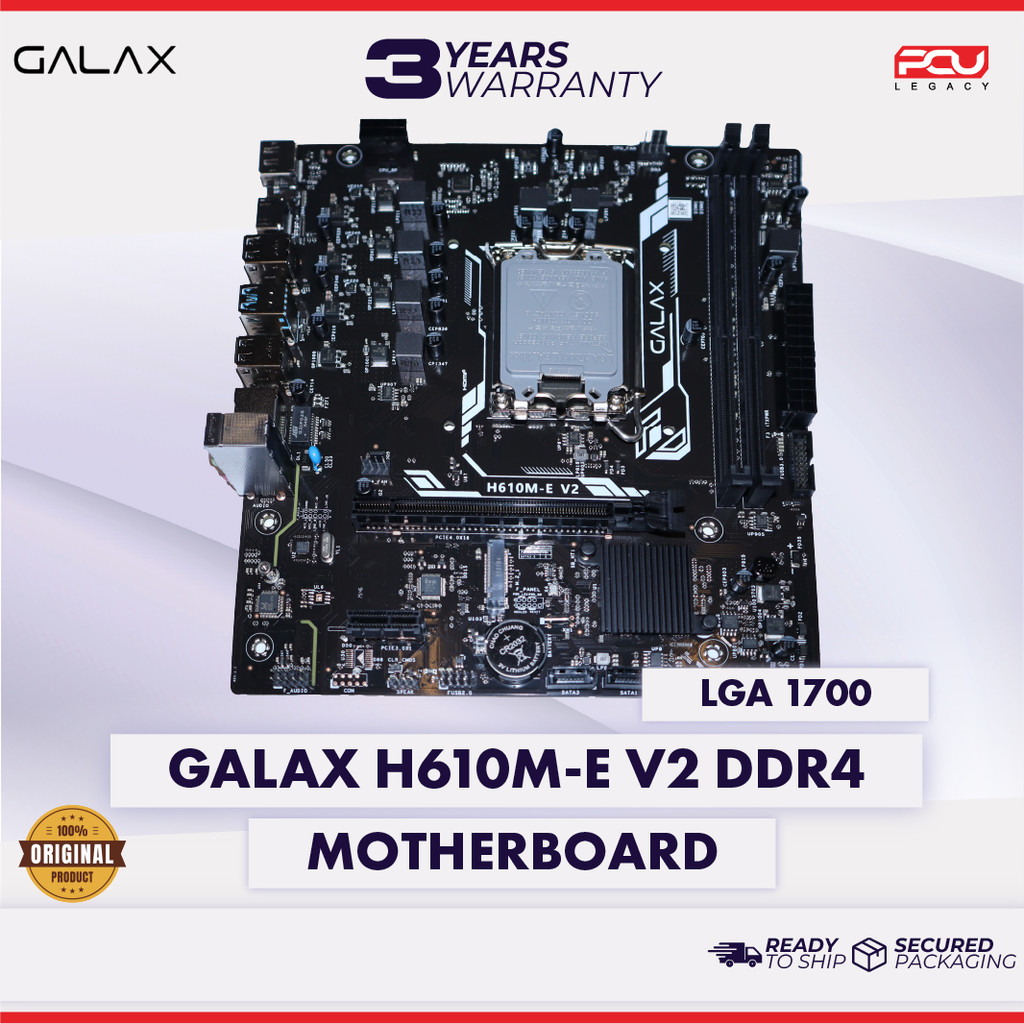 GALAX H610M-E V2 DDR4 MATX LGA1700 เมนบอร์ด