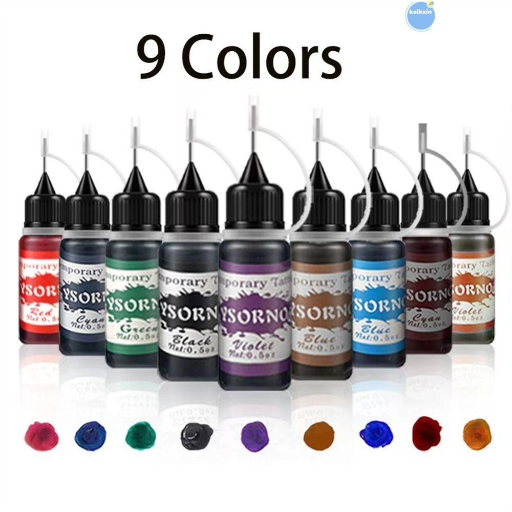 COOLSO หมึกสักลายชั่วคราว.Body Art Gloss Tint Paint ลายTemporary 10ml สีครีมสำหรับวาดด้วยมือ