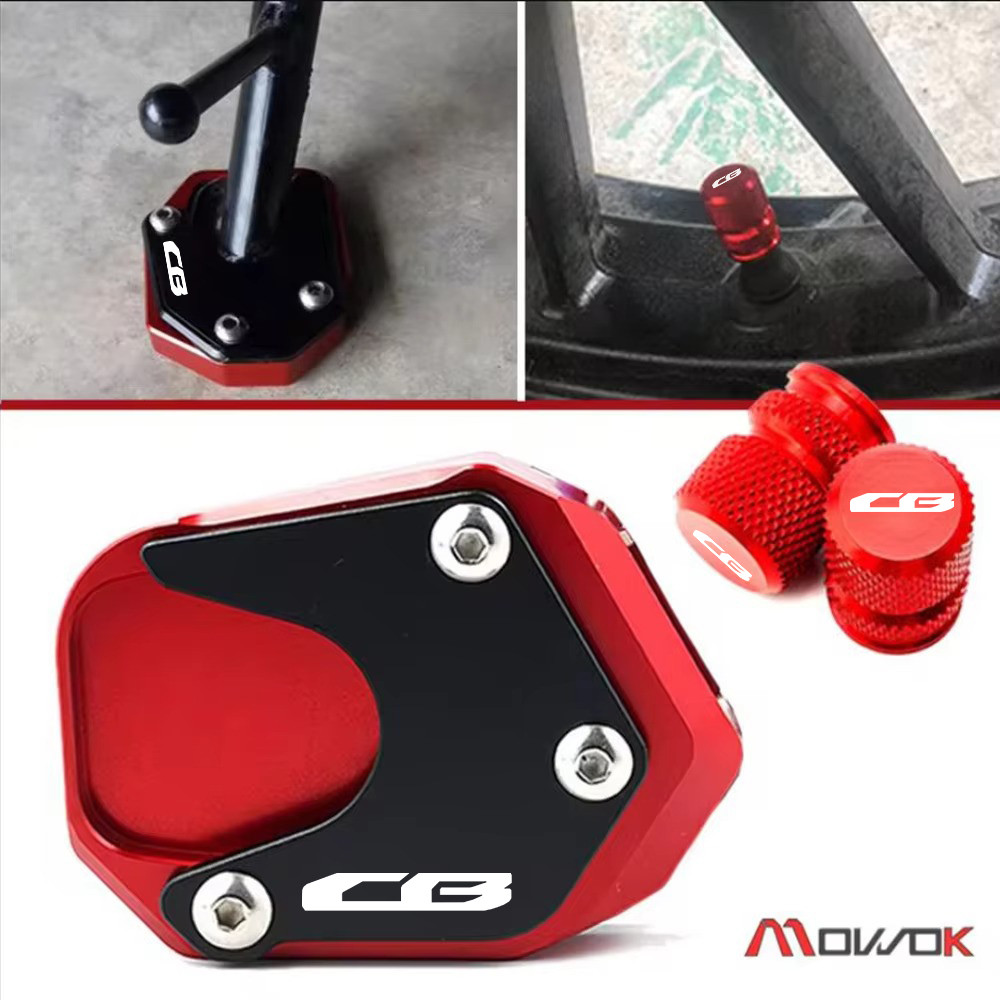 O-สําหรับ HONDA CB500X CB650R CB500F CB125R CB300R CB400X CBR650R รถจักรยานยนต์ Kickstand ขาตั้ง Ext