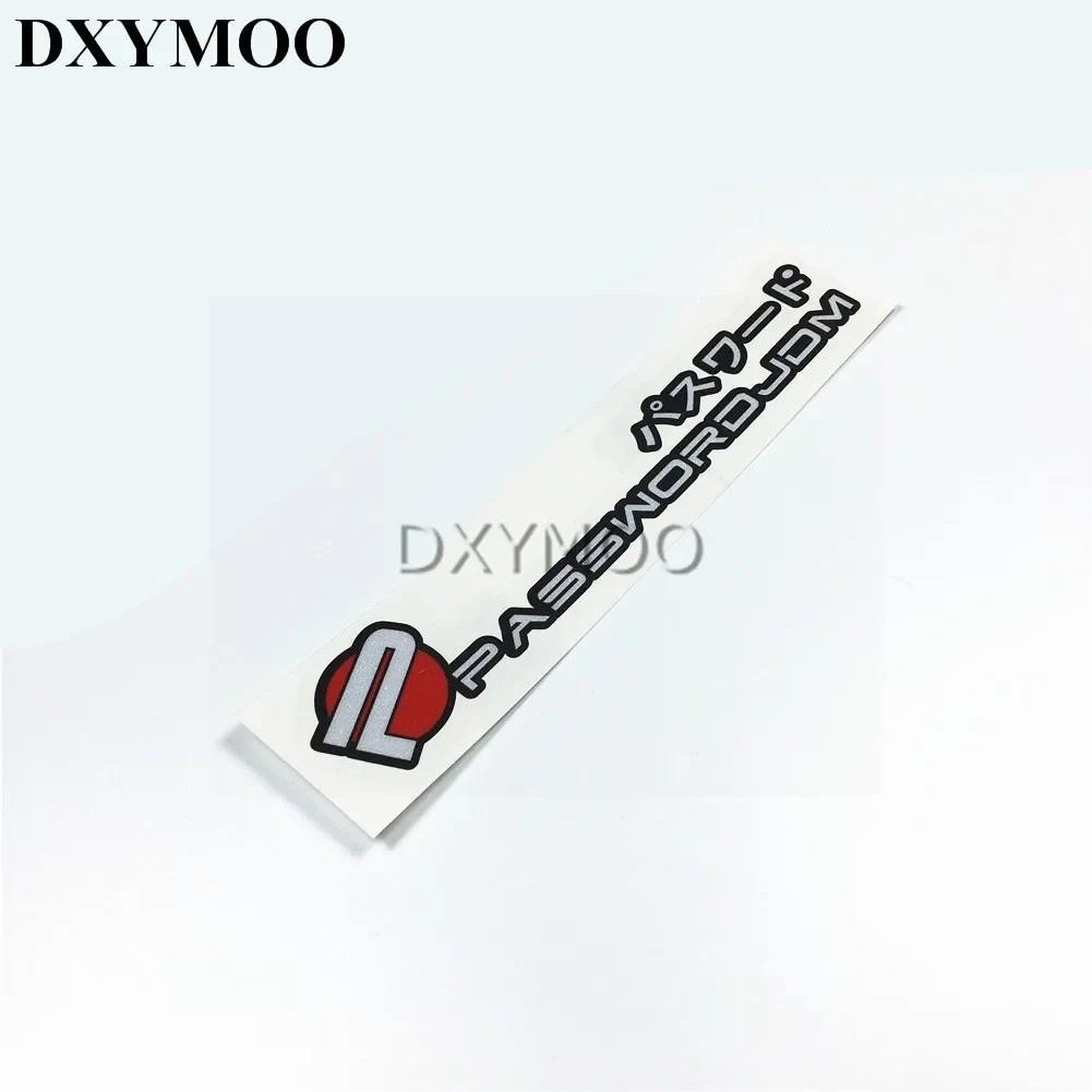ญี่ปุ่น PASSWORD JDM สติกเกอร์รถสะท้อนแสงรถสติกเกอร์สติกเกอร์ 16x3cmauto ชิ้นส่วนตกแต่งรถ