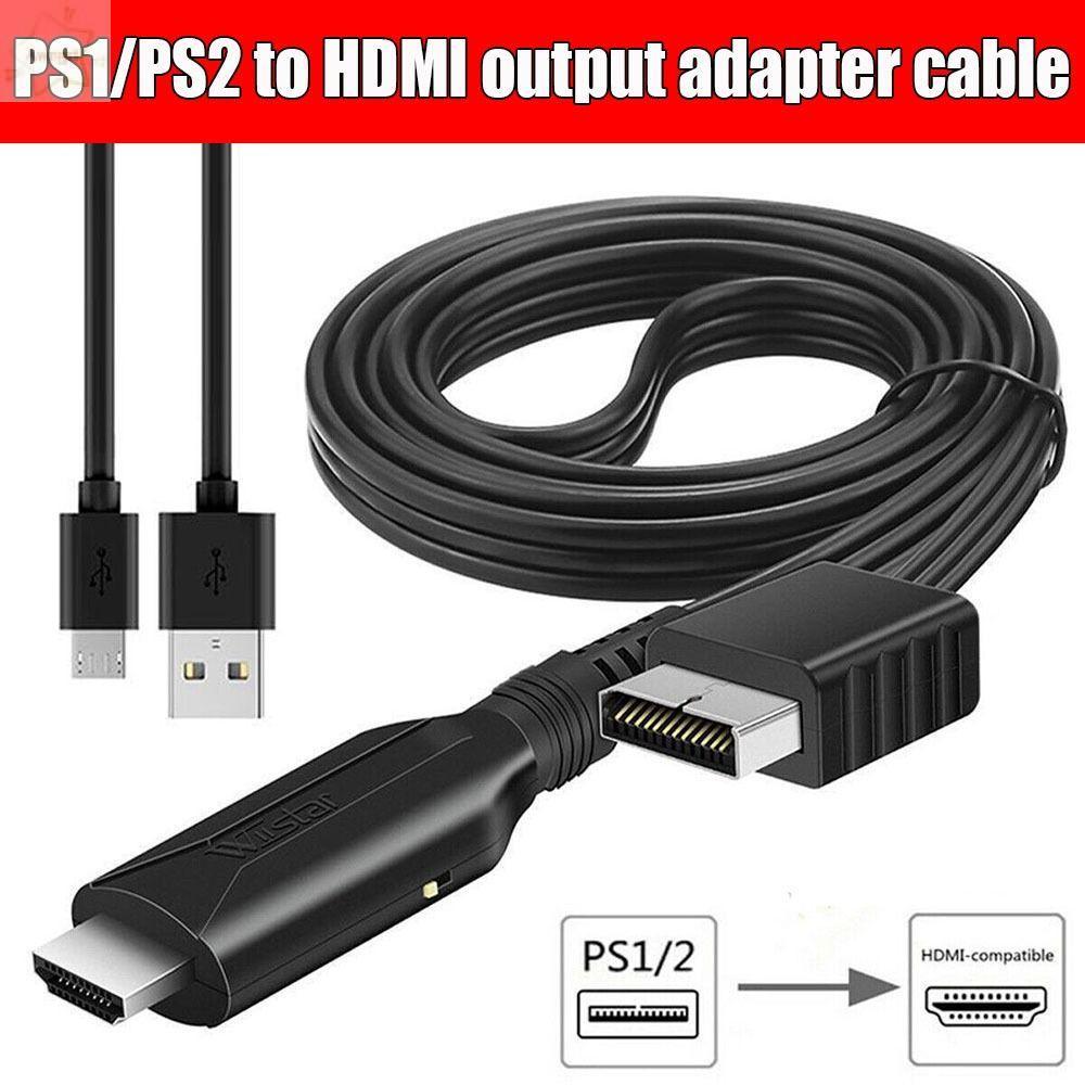 AWNGD Audio Video Converter Cable Full HD สาย HDMI HD Converter PS2 เป็น HDMI-compatibale