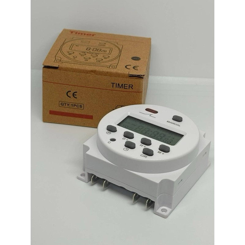 แบรนด์แท้ CN101A timer ตั้งเวลาขนาดเล็กควบคุมเวลาสวิทช์ควบคุมเวลา Power Timer 12V24V220V
