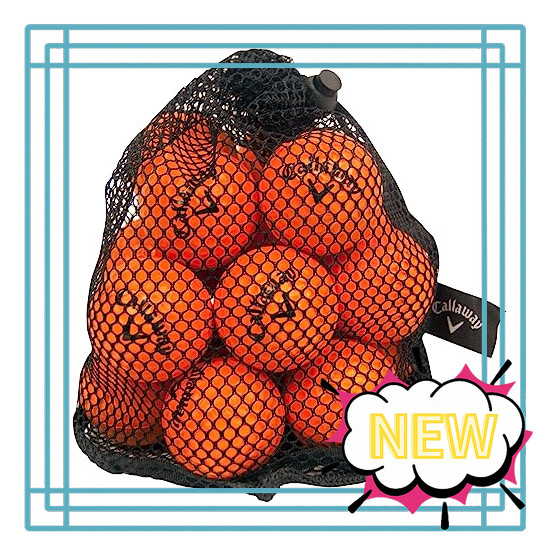 Callaway Golf Balls - Practice Urethane - Diameter 42mm - 18 balls - Orange