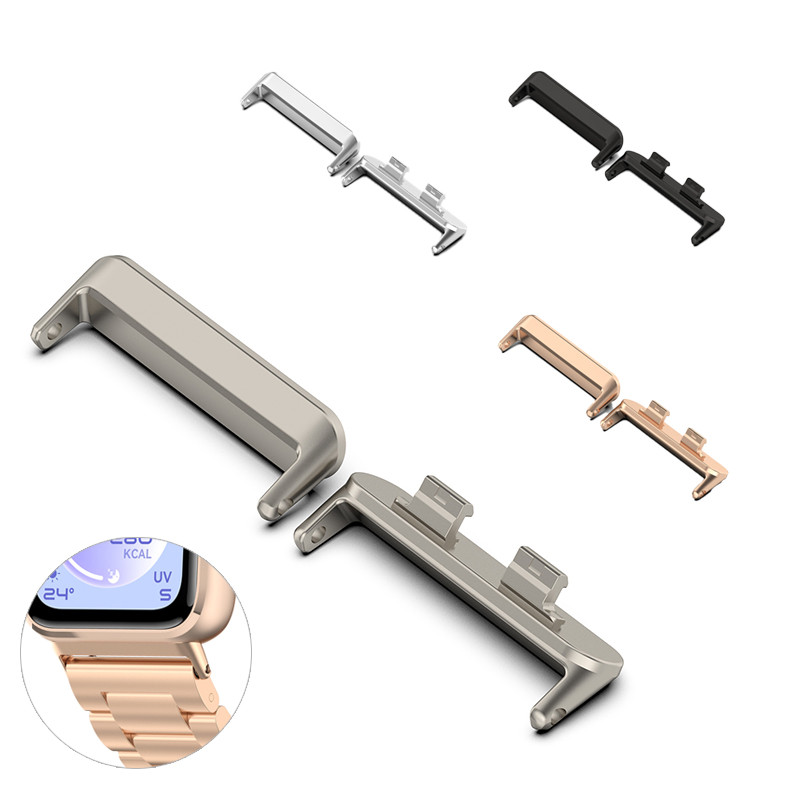 ขั้วต่อโลหะสําหรับ Huawei Band 11 / 11 Pro อะแดปเตอร์เชื่อมต่อลิงค์สแตนเลสสําหรับ Band Smartwatch Huawei Band 11 / 11 Pro (ใช้แยกกับสายนาฬิกา 18 มม.)