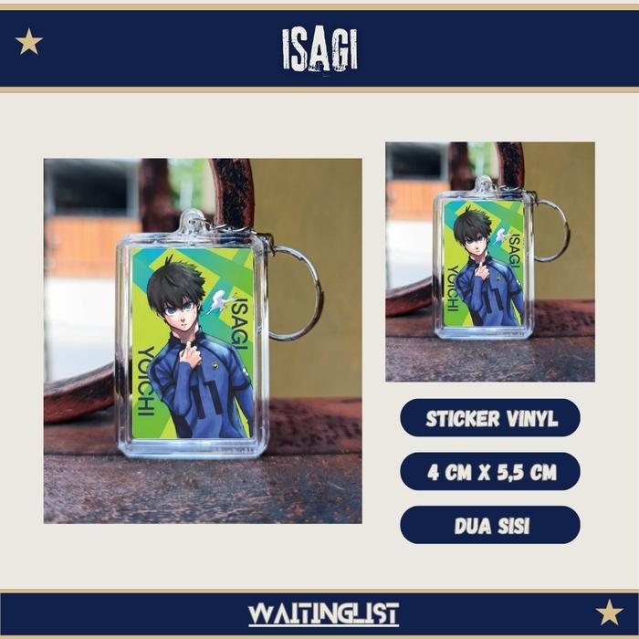 พวงกุญแจ Gantungan Kunci Anime Blue Lock - Isagi, Rin, Nagi, Bachira, Chigiri, Sae, Reo - Isagi