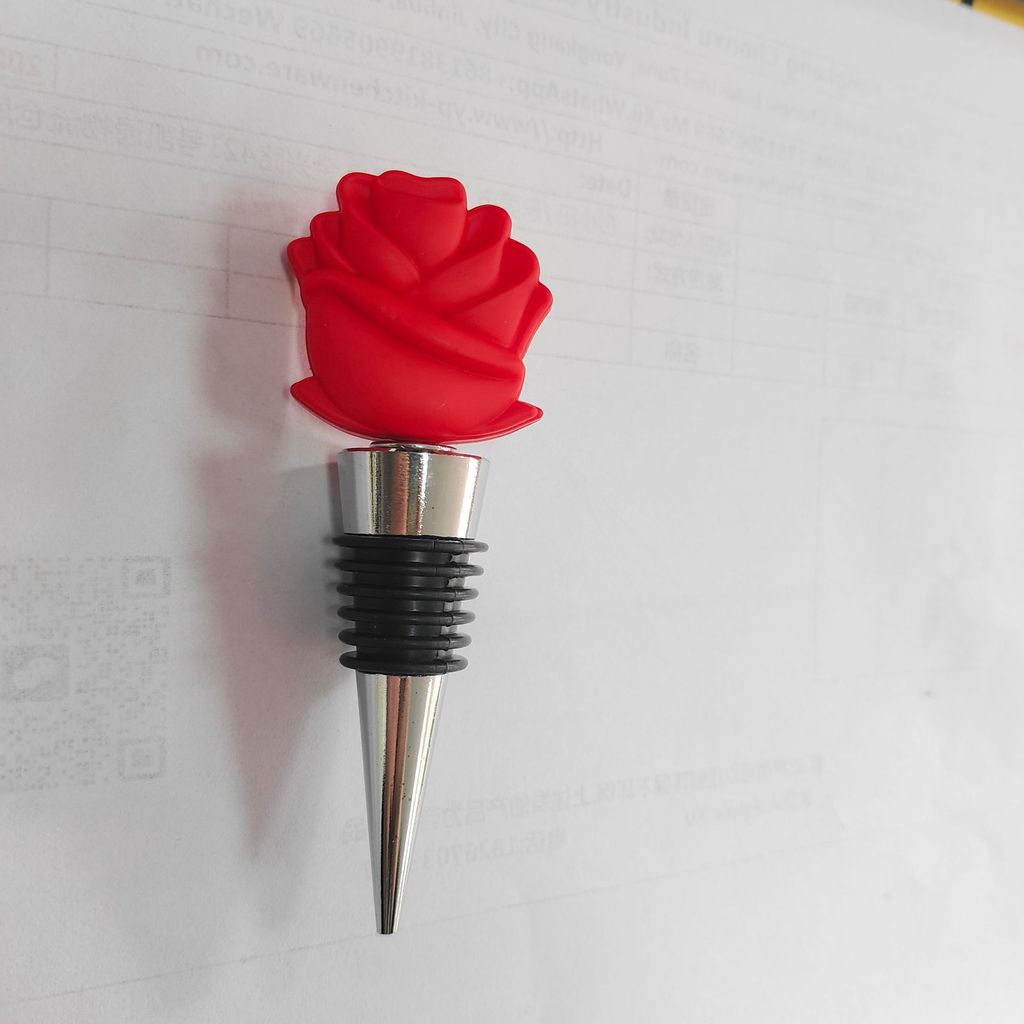 วันวาเลนไทน์ Rose Wine Cork PVC Red Wine Cork ไวน์แดง Cork Wine Cork