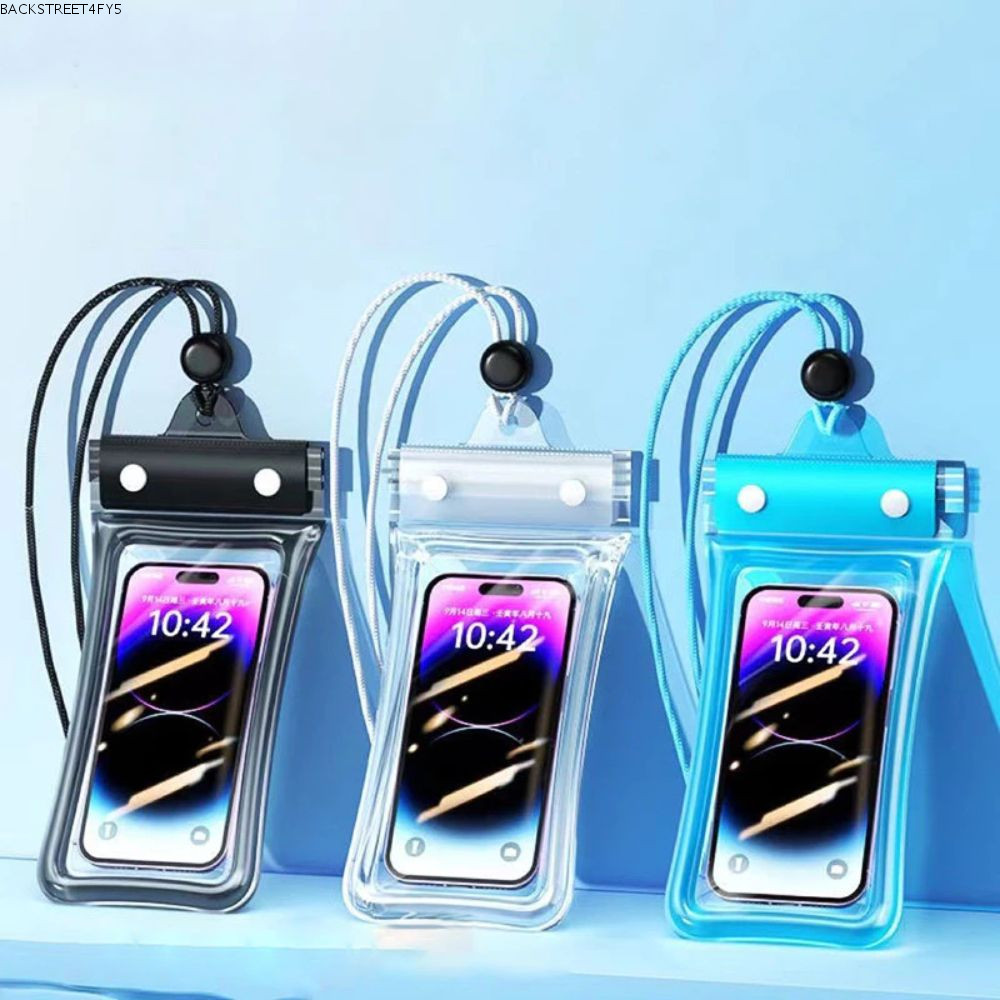 BACKSTAGEEET4FC3 Mobile Phone Cover, with Lanyard Transparent Phone Pouch, PVC Touch Screen Waterpro