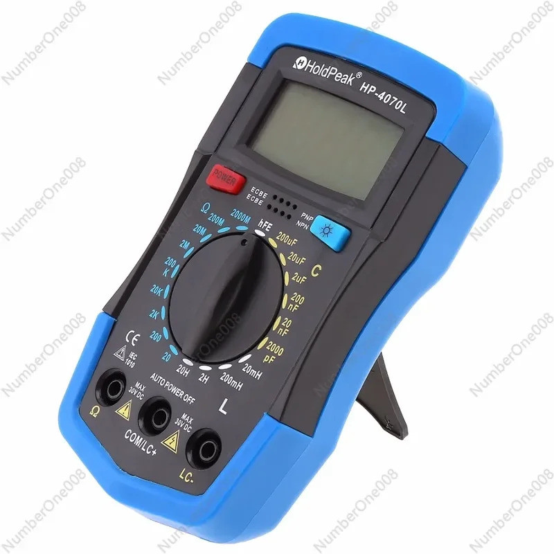 HoldPeak HP-4070L Capacitance Multimeter Digital Induction LCD Meter hFE Test พร้อม Backlight Induct