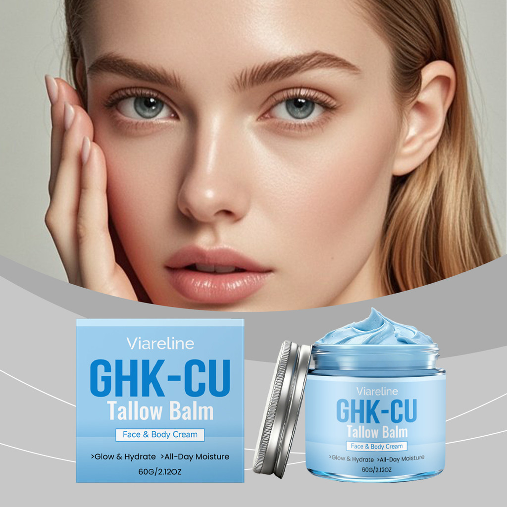 บาล์มตื้นพร้อม GHK-CU 60g – ครีมบํารุงผิวหน้าและผิวกายสําหรับความชุ่มชื้นตลอดทั้งวัน ไฮเดรตผิวแห้ง