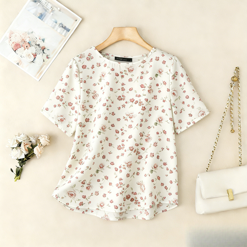 เสื้อเชิ้ตแขนสั้นใหม่สำหรับผู้หญิง สไตล์สำหรับชีวิตประจำวัน