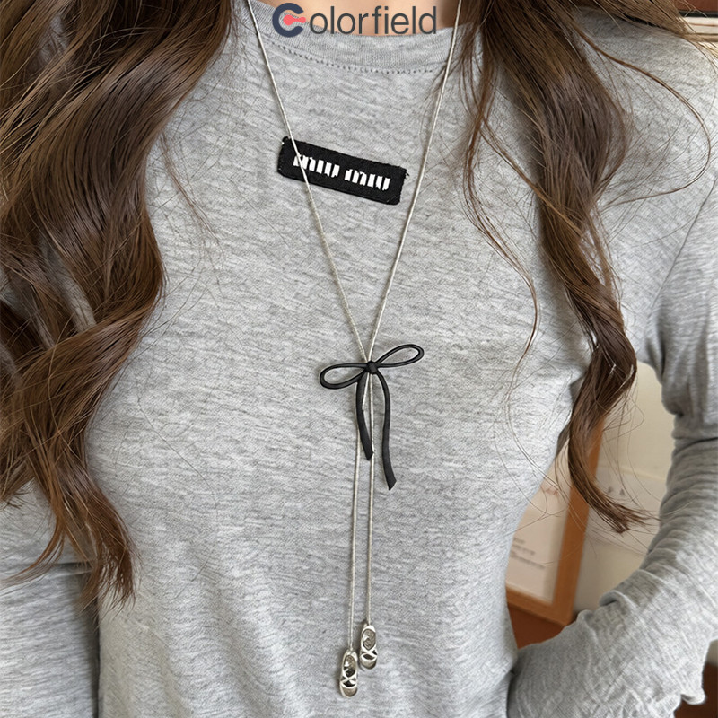 Colorfield สร้อยคอจี้รองเท้าบัลเล่ต์สุดหรู ดีไซน์ไม่ซ้ำใคร ทันสมัย ​​ใช้ได้หลากหลายโอกาส เครื่องประดับ-COD💖