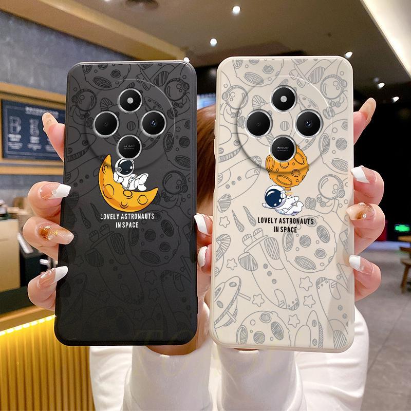 เคสredmi 14C เคสโทรศัพท์ภาพประกอบนักบินอวกาศแบบนิ่มซิลิโคน TKR