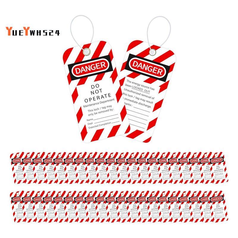 [ขายดี Y4]Tear & Water Resistance Tags 3 X 5.75-Inch, 40 Danger Do Not Operate Tags with 40 Zip Ties