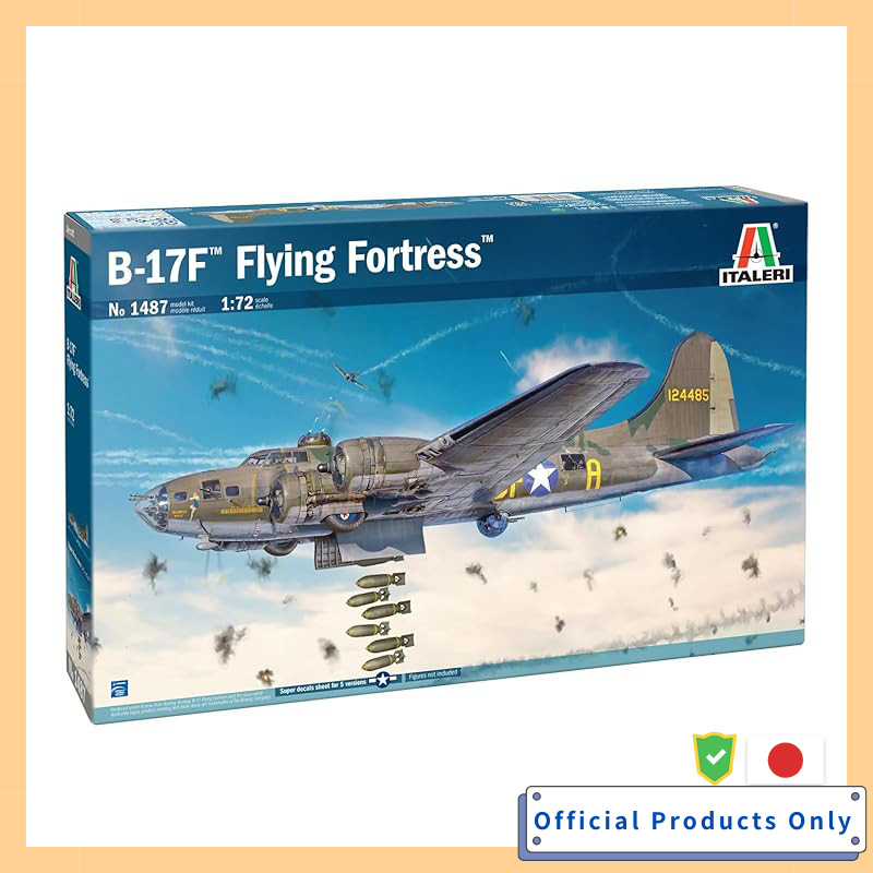 Italeri 1/72 WW2 USA B-17F Flying Fortress Plastic Model IT1487