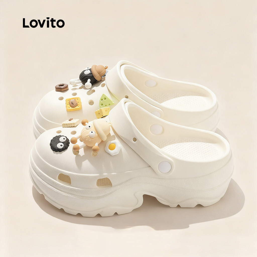 Lovito แคชชวล รองเท้าแตะผู้หญิงแบบลําลอง LFA109053