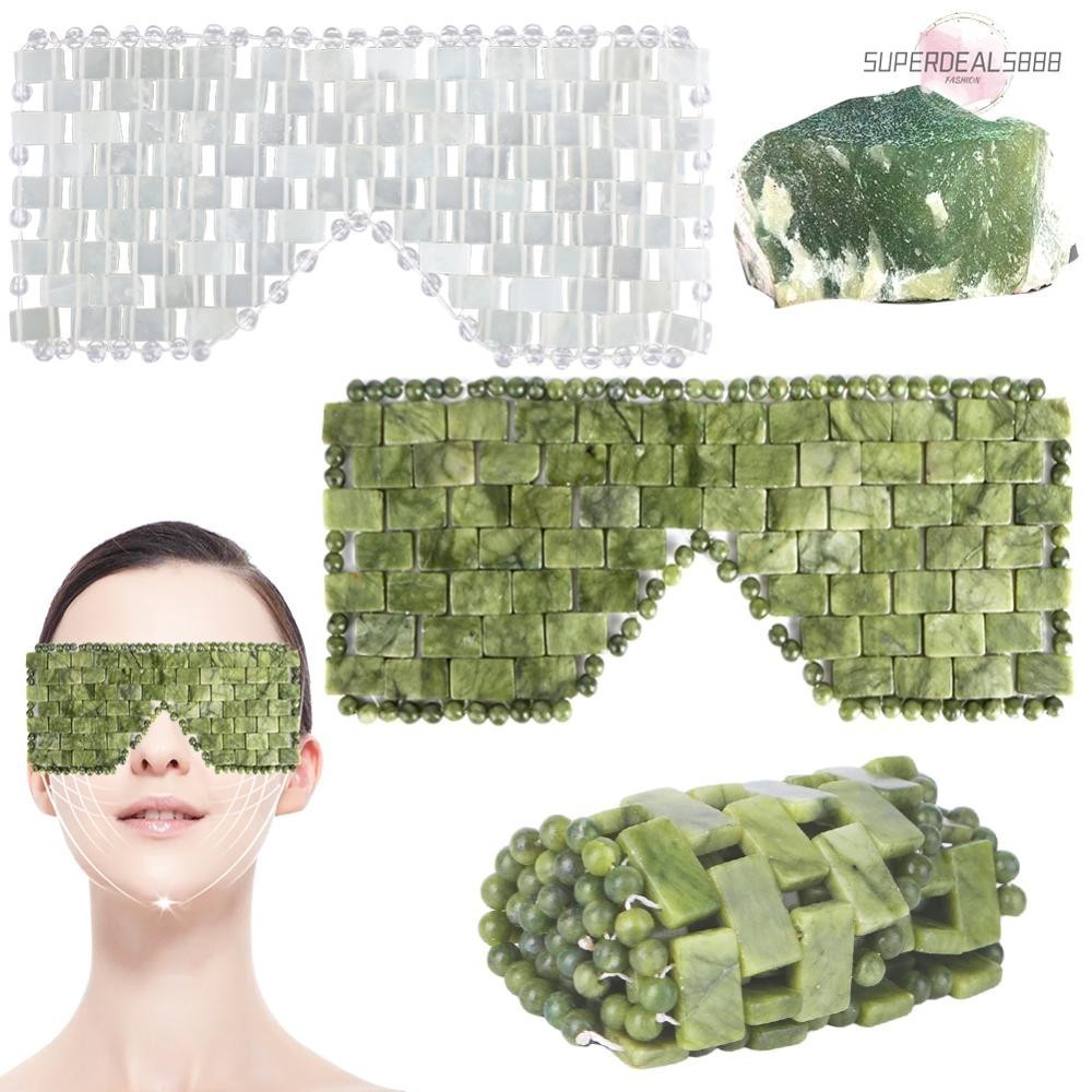 ส่งจากกรุงเทพ🚚 Jade Eye Mask Facial Cooling Mask บรรเทาอาการบวมหินหยก Eye Cover บรรเทาริ้วรอยนวดสปา Face Skin Care