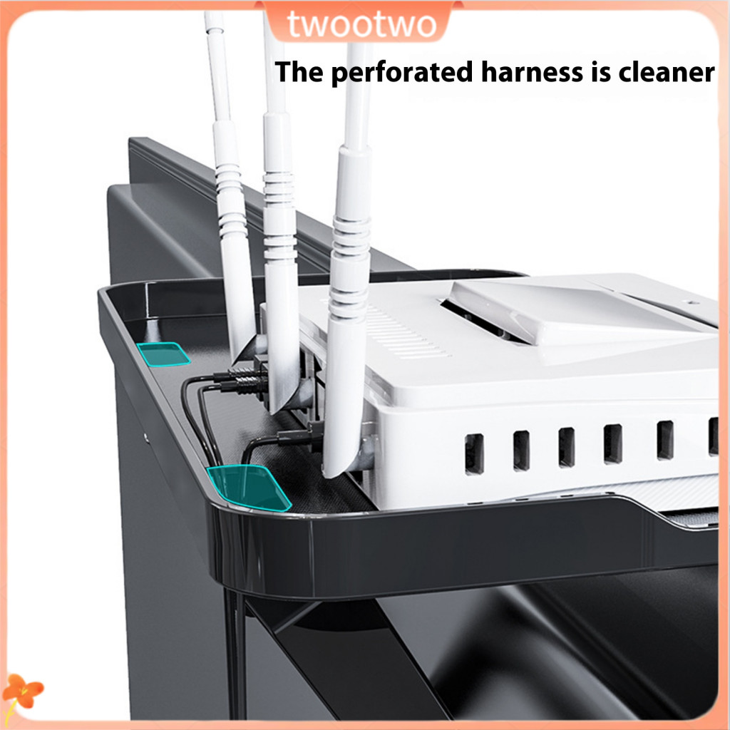 Tv Top Rack Organizer Router Storage Rack 1 หรือ 2 ชิ้น Universal Tv ชั้นวางด้านบน Router Organizer 