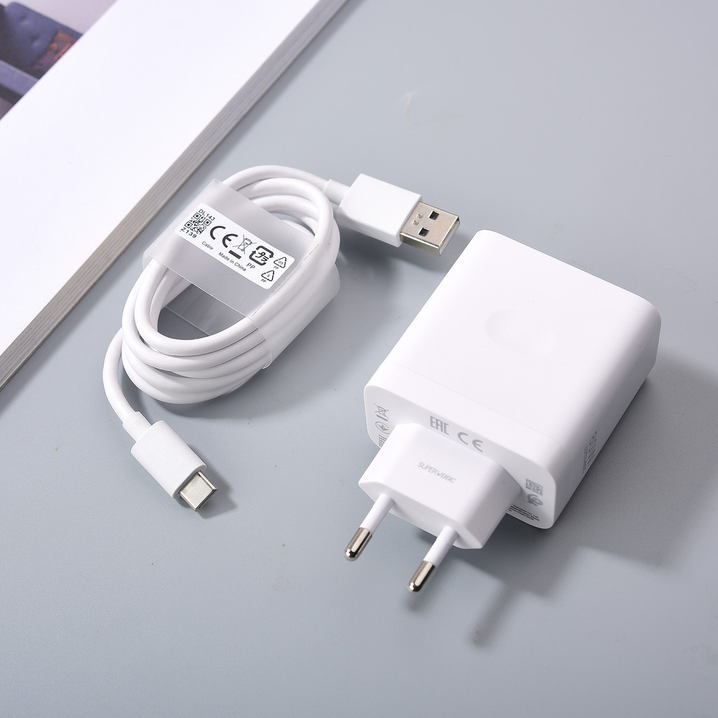 OPPO 80W Super VOOC Charger EU/US Fast Charger อะแดปเตอร์ 1M ประเภท C สําหรับ OPPO ค้นหา N2 X5 X6 X3