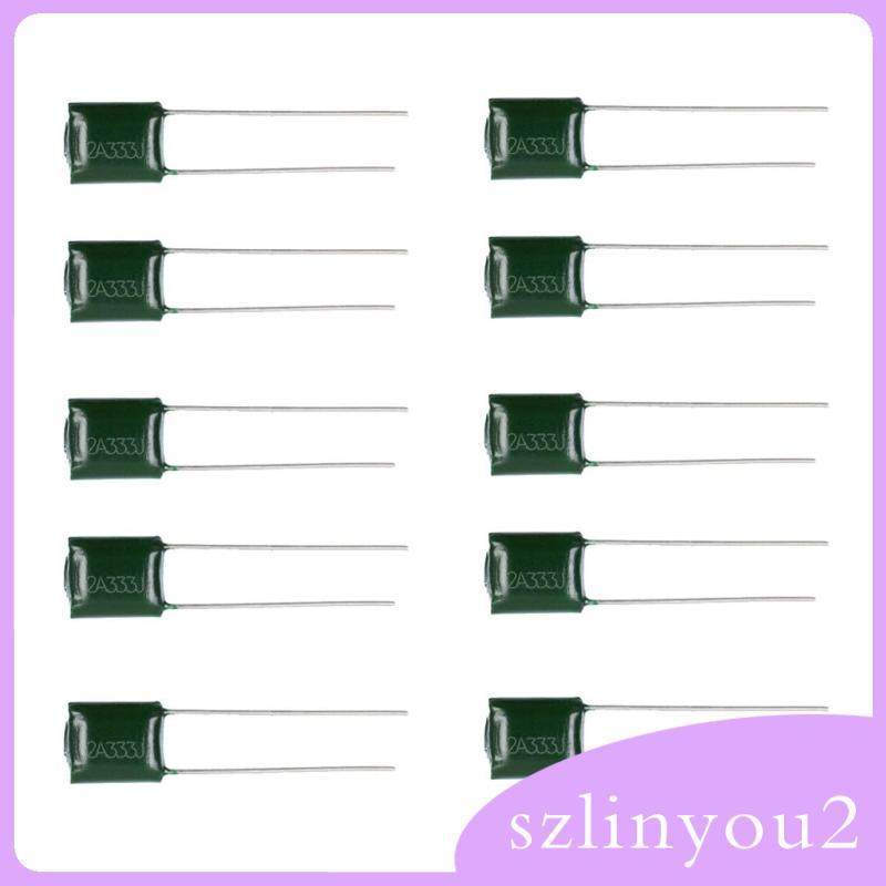 [szlinyou2] 2-6pack Electrolytic Capacitor Guitar Tone Cap สําหรับกีตาร์ไฟฟ้า 2A333J