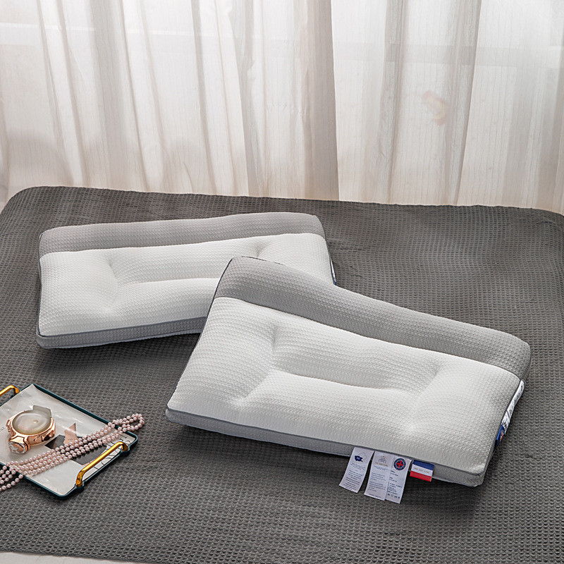Ergonomic Sleep Aid ถักพาร์ทิชันคอหมอน SPA Traction หมอนนวดหมอนกระดูกสันหลังส่วนคอ