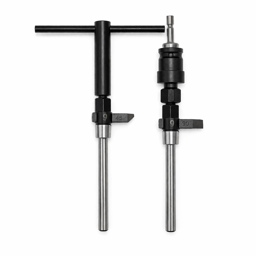 Hard Alloy ปรับบด Reamer เครื่องตัดด้ามจับสําหรับรถยนต์รถจักรยานยนต์วาล์วที่นั่งซ่อมเครื่องมือ 15/30/45/55/60/65/75/90 องศา ชุดแกนปาดบ่าวาล์ว เครื่องยนต์รถยนต์และเครื่องยนต์ เครื่องมือซ่อมบ่าวาล์ว
