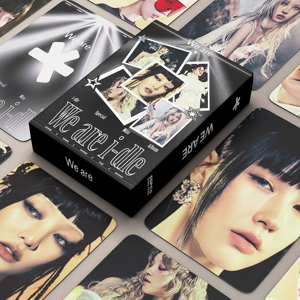 Kpop Photocards 55 i-dle Merchandle อัลบั้ม weidlelomo8th การ์ดโปสเตอร์ Mini Girl Group 5MZ6