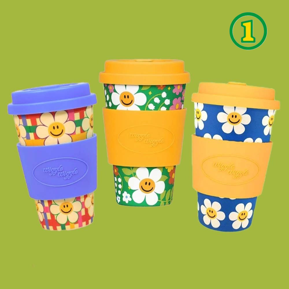 Wiggle Wiggle Bamboo Mug Cup 400ml แก้วน้ำ แก้วเยื่อไผ่ แก้วมัคลายน่ารัก