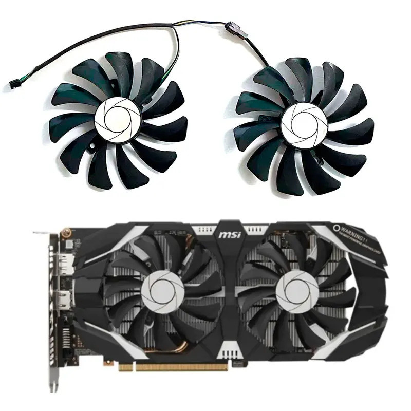 เหมาะสําหรับ MSI GTX1060OC6G GTX960P106-100P106GTX1060GTX960 กราฟิกการ์ด 85mmHA9010H12F-Z4PINP106-10