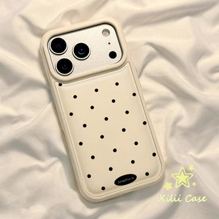 รูใหญ่พองลม ลายจุดดำ เคสสีคละ สไตล์ฮิต เข้ากันได้กับIPhone 13 17 AIR 15 16 14 11 XR 12 Pro Max 7 16 14 15 8 Plus X XS SE