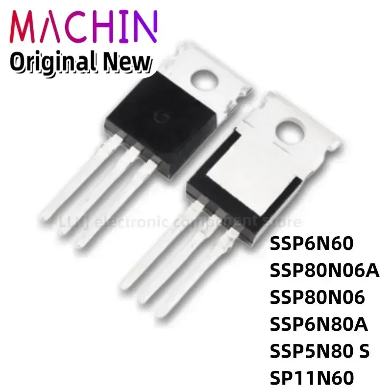 5pcs SSP6N60 SSP80N06A SSP80N06 SSP6N80A SSP5N80 SSP11N60 TO-220 Field Effect ทรานซิสเตอร์
