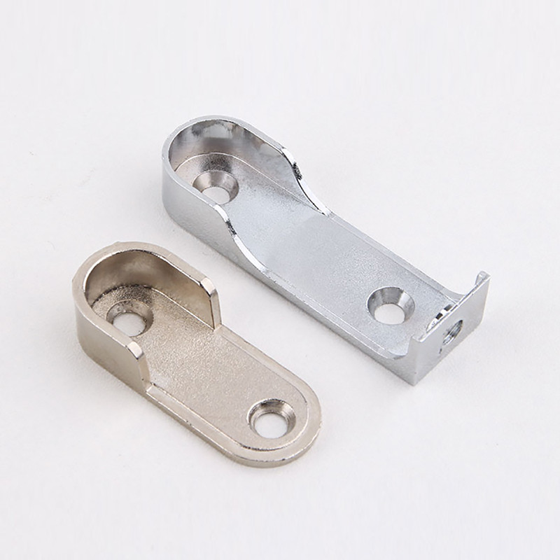 2/4/PCS ตู้เสื้อผ้าเสื้อผ้าหลอดสนับสนุนตู้เสื้อผ้า Rod Pole End Bracket หนาผู้ถือ Cupboard ฮาร์ดแวร์เฟอร์นิเจอร์อุปกรณ์เสริม