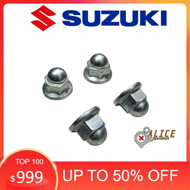 Nuts M8 Cap Nuts 12 Bolts HEAD Block Nuts SUZUKI SHOGUN SMASH SATRIA Etc ORIGINAL
