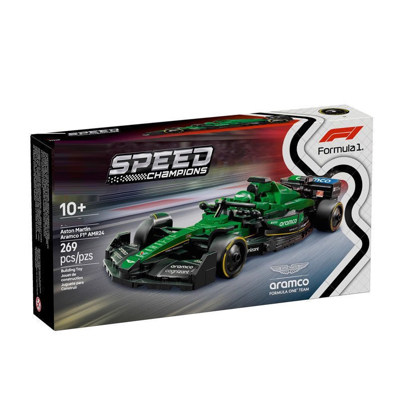DZG ของเล่น IG1X เข้ากันได้กับ Speed Champions Aston Martin Aramco F1 77245 บล็อกตัวต่อ EQ1