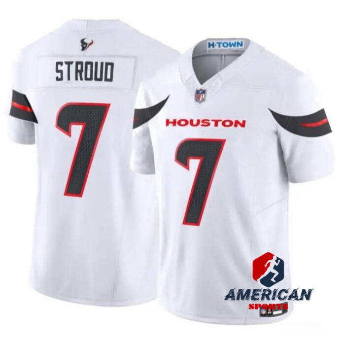 UMIMI-Q เสื้อยืดทีมฟุตบอลอเมริกันHouston Texans สีขาว แบบ Limited Edition โดย Stroud