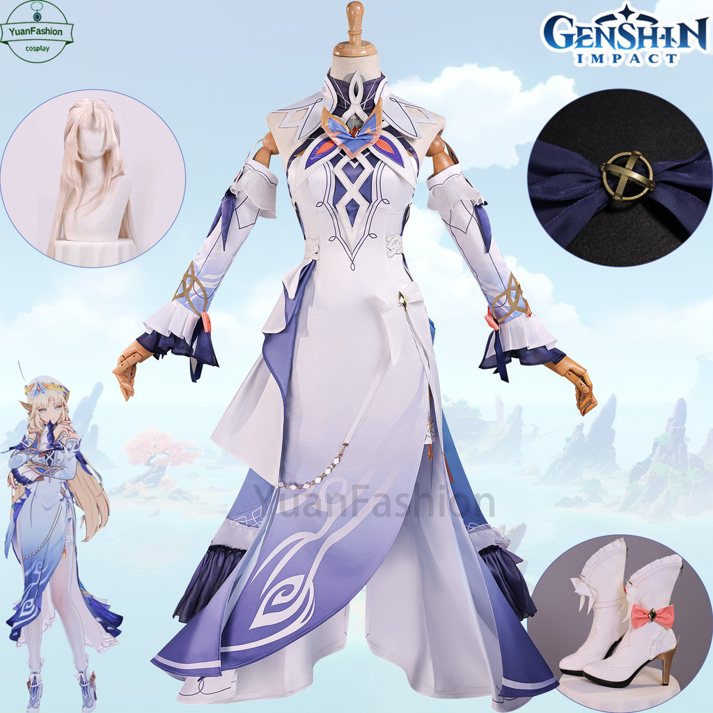 [คลังสินค้าพร้อม]Genshin Impact คอสเพลย์เสื้อคลุมแม่มด Nicole Reeyn คอสเพลย์เครื่องแต่งกายคอสเพลย์ 2D การฟื้นฟูที่สมบูรณ์แบบ