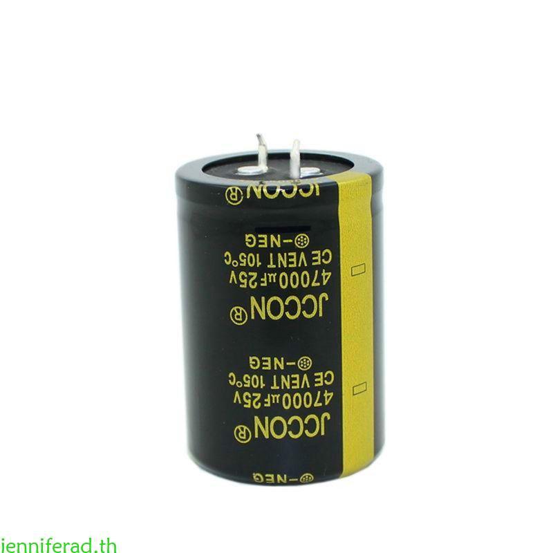 Jenniferad Super Farad Capacitor 25V 47000uF Electrolytic Capacitor สําหรับวงจรยานยนต์