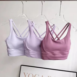 【YOGATRUTH】สปอร์ตบราดันทรง กันกระแทก สีนู้ด สําหรับผู้หญิง ใส่เล่นโยคะ