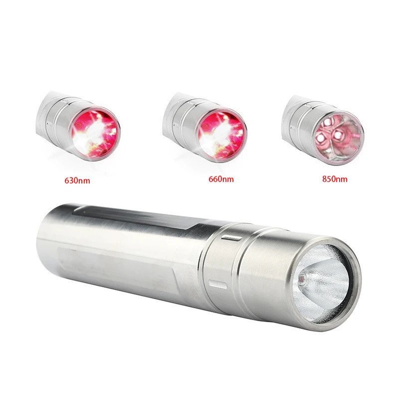 แบบพกพา Red Light Therapy LED โคมไฟบําบัด 630nm 660nm 850nm สําหรับฟื้นฟูผิวและความงามเพื่อบรรเทาอาก